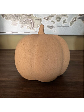 Honeybloom Collection by At Home Ceramic Pumpkin Fall Decor 5.5”